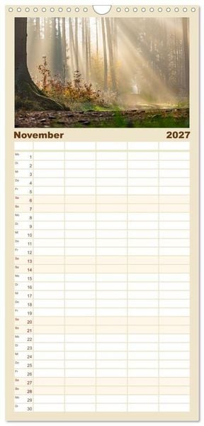 Produktbild: Familienplaner 2027 - Magische Stimmungen in Mecklenburg-Vorpommern mit 5 Spalten (Wandkalender, 21 x 45 cm) CALVENDO