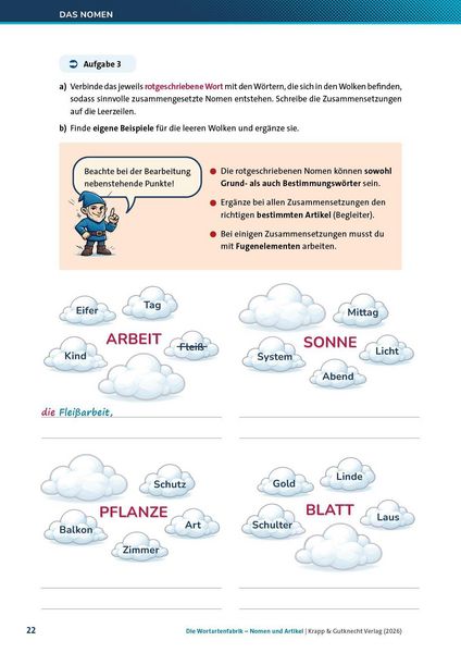 Produktbild: Die Wortartenfabrik &ndash; Nomen und Artikel &ndash; Lehrerheft