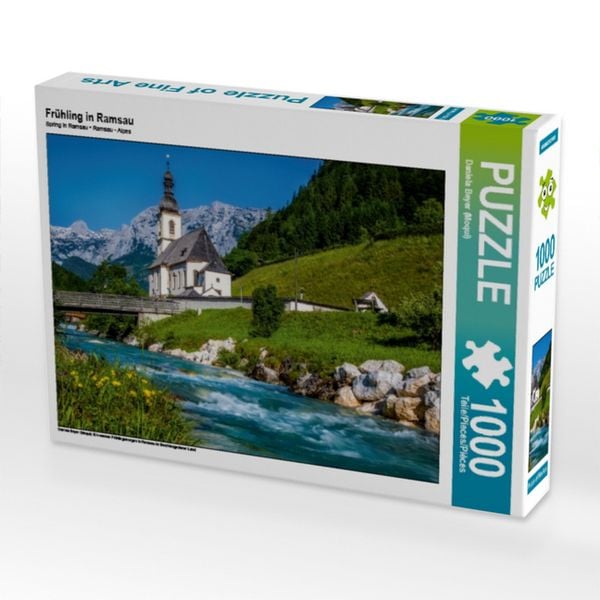 Produktbild: CALVENDO Puzzle Fr&uuml;hling in Ramsau | 1000 Teile Lege-Gr&ouml;&szlig;e 64x48cm Foto-Puzzle f&uuml;r gl&uuml;ckliche Stunden