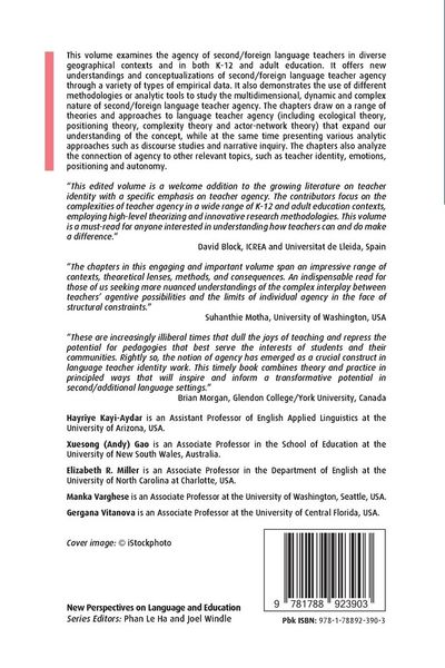 Produktbild: Theorizing and Analyzing Language Teacher Agency