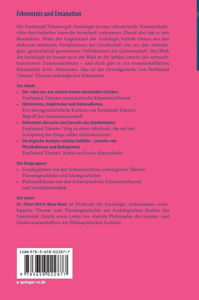 Produktbild: Erkenntnis und Emanation