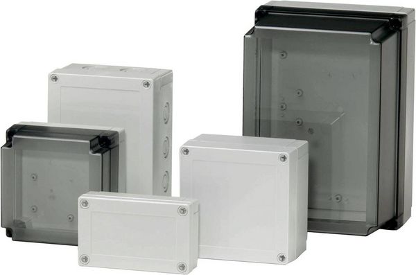 Produktbild: Fibox PCM 200/75 T 6016926 Universal-Geh&auml;use 255 x 180 x 75 Polycarbonat Lichtgrau (RAL 7035) 1 St.