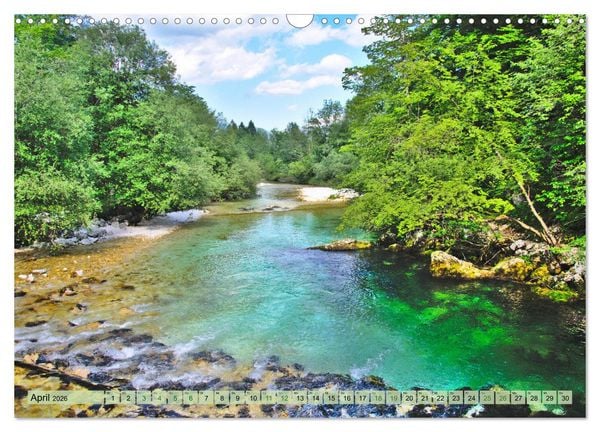 Produktbild: Slowenien - Impressionen eines Naturjuwels (Wandkalender 2026 DIN A3 quer), CALVENDO Monatskalender