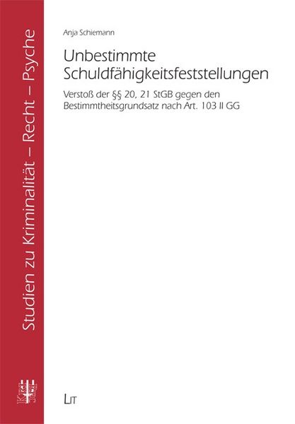 Produktbild: Unbestimmte Schuldf&auml;higkeitsfeststellungen