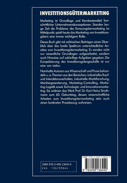 Produktbild: Investitionsg&uuml;termarketing