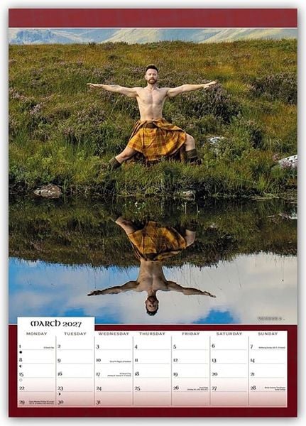 Produktbild: Kilted Yoga 2027 &ndash; A3-Posterkalender