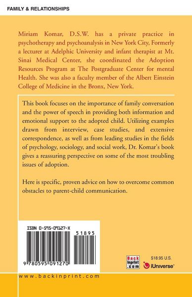 Produktbild: Communicating with the Adopted Child