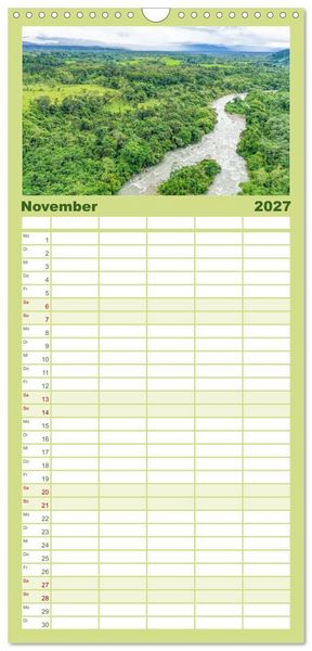 Produktbild: Familienplaner 2027 - Peru - Magie der Anden mit 5 Spalten (Wandkalender, 21 x 45 cm) CALVENDO