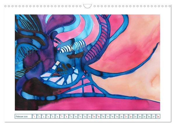 Produktbild: Farbverl&auml;ufe Lieblingsfarbe Bunt (Wandkalender 2026 DIN A3 quer), CALVENDO Monatskalender