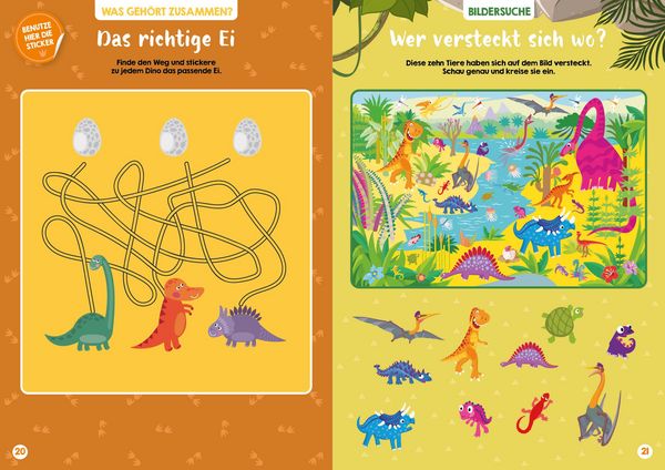 Produktbild: Mein bunter XXL-Ferienspa&szlig;: Dinos und Ritter &ndash; 3 Kreativb&uuml;cher im Bundle