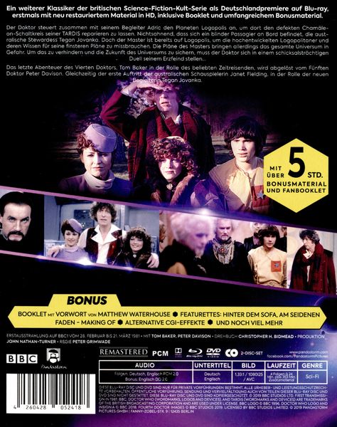 Produktbild: Doctor Who - Vierter Doktor - Logopolis [2 BRs]