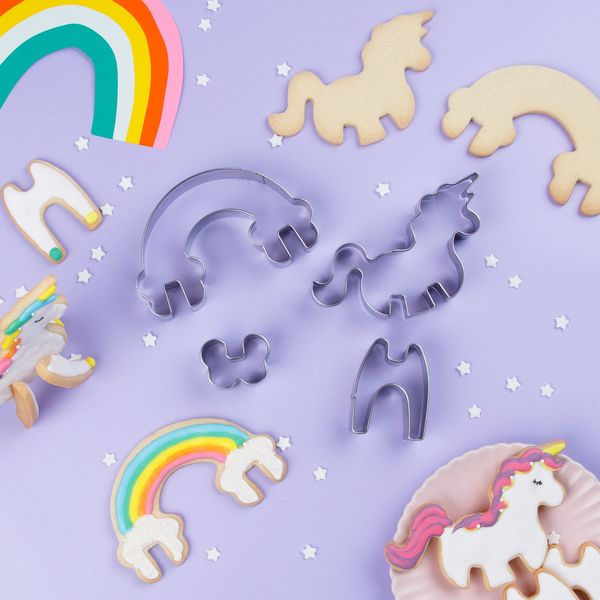 Produktbild: Ausstecher - Einhorn & Regenbogen