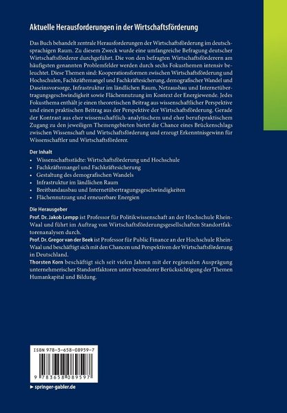 Produktbild: Aktuelle Herausforderungen in der Wirtschaftsf&ouml;rderung
