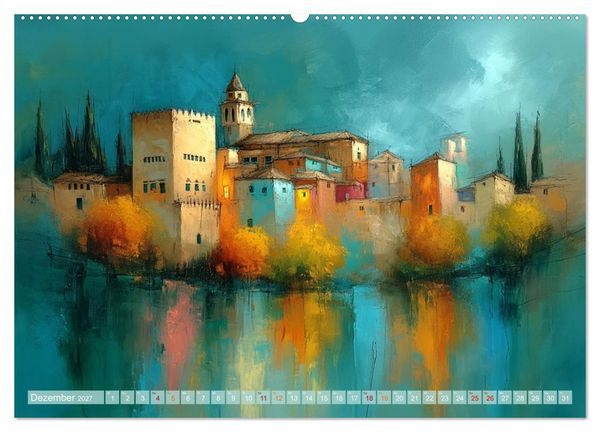 Produktbild: Visionen aus Linie und Raum (hochwertiger Premium Wandkalender 2027 DIN A2 quer), Kunstdruck in Hochglanz