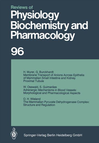 Produktbild: Reviews of Physiology, Biochemistry and Pharmacology
