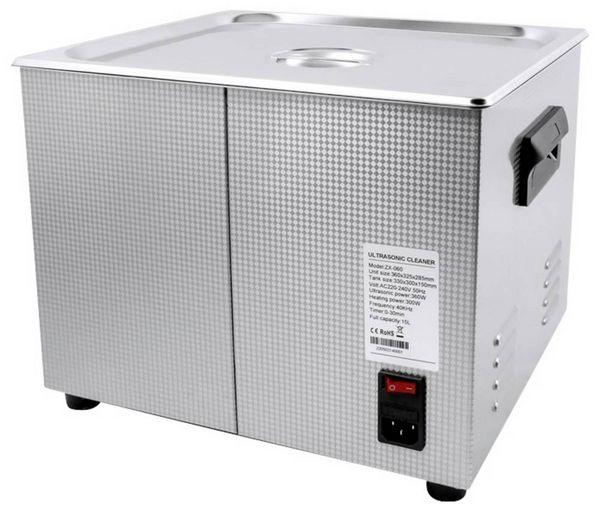 Produktbild: TOOLCRAFT USC-1500 Ultraschallreiniger B&uuml;robedarf, Schmuck, Werkstatt 360 W 15 l mit Heizung, mit Reinigungskorb