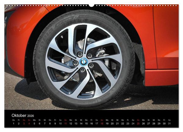 Produktbild: BMW i3 (hochwertiger Premium Wandkalender 2026 DIN A2 quer), Kunstdruck in Hochglanz