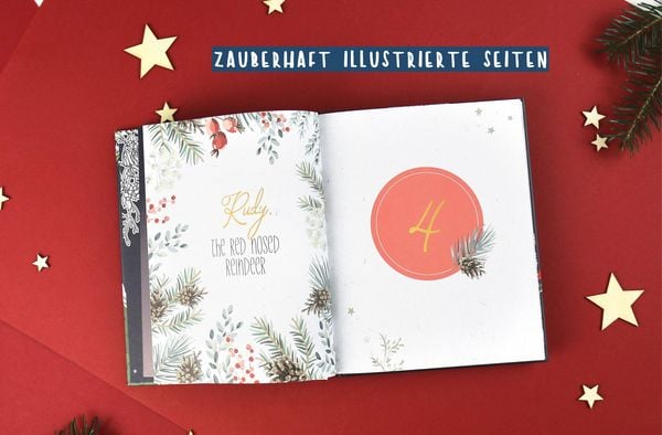 Produktbild: Mein Adventskalender-Buch zum Ausmalen: Colorful Christmas