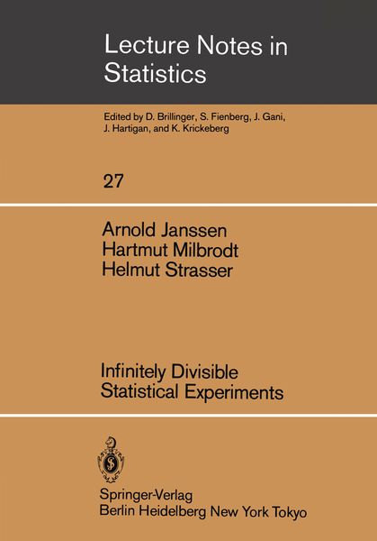 Produktbild: Infinitely Divisible Statistical Experiments