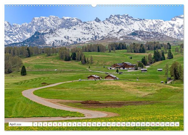 Produktbild: S&uuml;dtirol - Von Meran bis zum Pragser Wildsee (hochwertiger Premium Wandkalender 2026 DIN A2 quer), Kunstdruck in Hochglanz