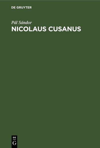 Produktbild: Nicolaus Cusanus