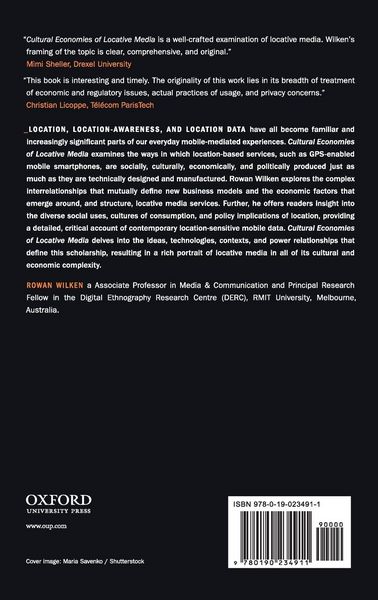 Produktbild: Cultural Economies of Locative Media