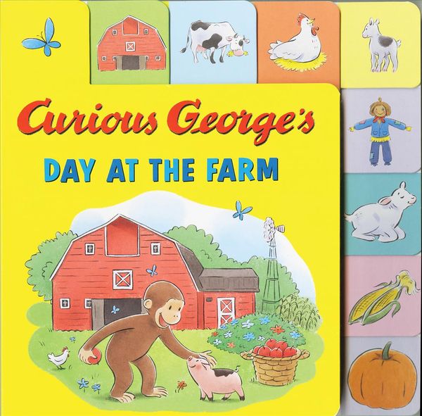 Produktbild: Curious George's Day at the Farm Tabbed Lift-The-Flaps