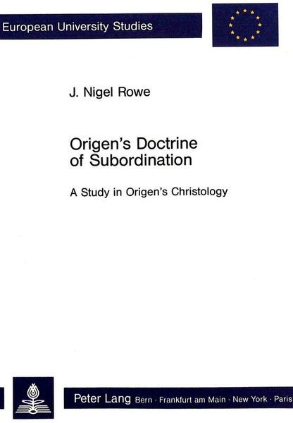 Produktbild: Origen's Doctrine of Subordination