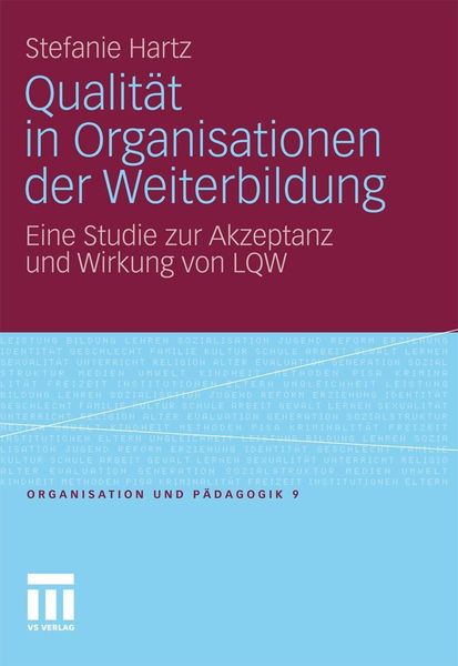 Produktbild: Qualit&auml;t in Organisationen der Weiterbildung