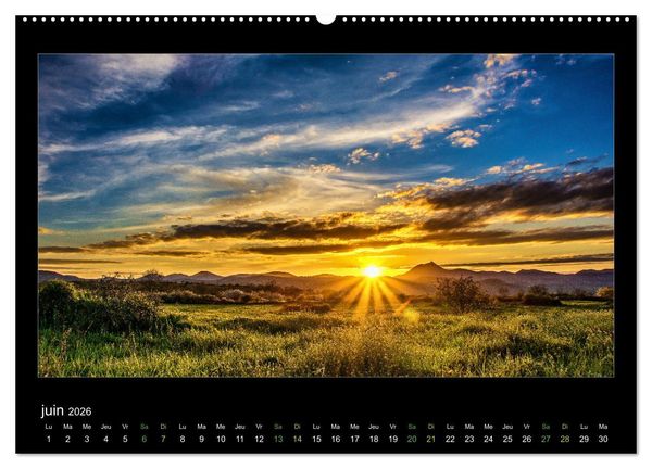 Produktbild: L'Auvergne est belle (Calendrier mural 2026 DIN A2 vertical) calendrier de bureau