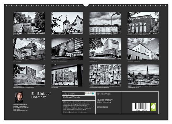 Produktbild: Ein Blick auf Chemnitz (hochwertiger Premium Wandkalender 2026 DIN A2 quer), Kunstdruck in Hochglanz