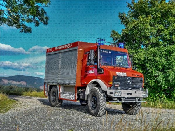 CALVENDO Puzzle Empl TLF 16/24-Tr. MB U 1550 L - FF Eisfeld | 1000 Teile Lege-Größe 64x48cm Foto-Puzzle für glückliche Stunden