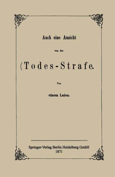 Produktbild: Auch eine Ansicht von der Todes-Strafe