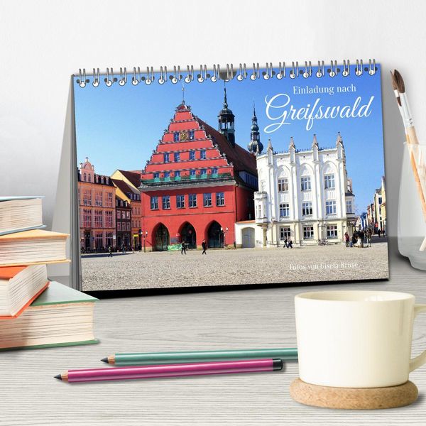 Produktbild: Einladung nach Greifswald (Tischkalender 2026 DIN A5 quer), CALVENDO Monatskalender