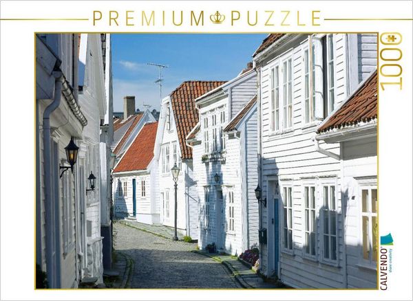 CALVENDO Puzzle Stavanger, Gamle Stavanger | 1000 Teile Lege-Größe 64x48cm Foto-Puzzle für glückliche Stunden