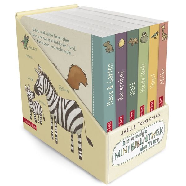 Produktbild: Die winzige Mini-Bibliothek der Tiere (Die Mini-Bibliothek der W&ouml;rter, Bd.)