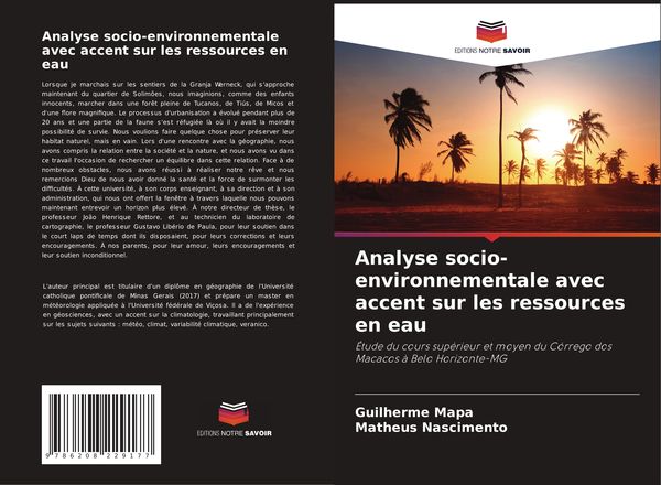 Produktbild: Analyse socio-environnementale avec accent sur les ressources en eau
