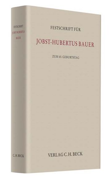 Produktbild: Festschrift f&uuml;r Jobst-Hubertus Bauer