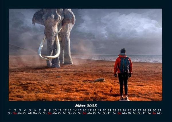Produktbild: Mit Fantasy durch's Jahr 2025 Fotokalender DIN A4