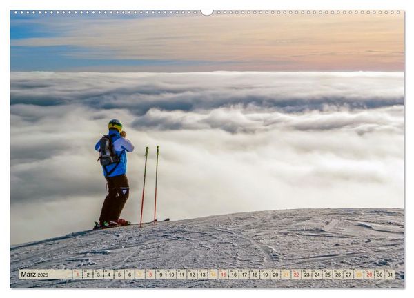 Produktbild: Skifahren - so sch&ouml;n (Wandkalender 2026 DIN A2 quer), CALVENDO Monatskalender