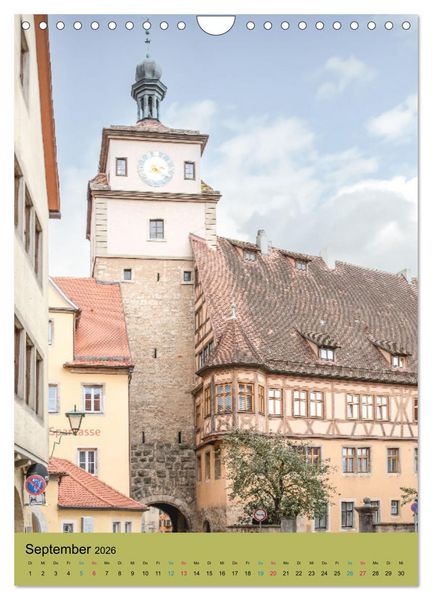 Produktbild: Rothenburg ob der Tauber (Wandkalender 2026 DIN A4 hoch), CALVENDO Monatskalender