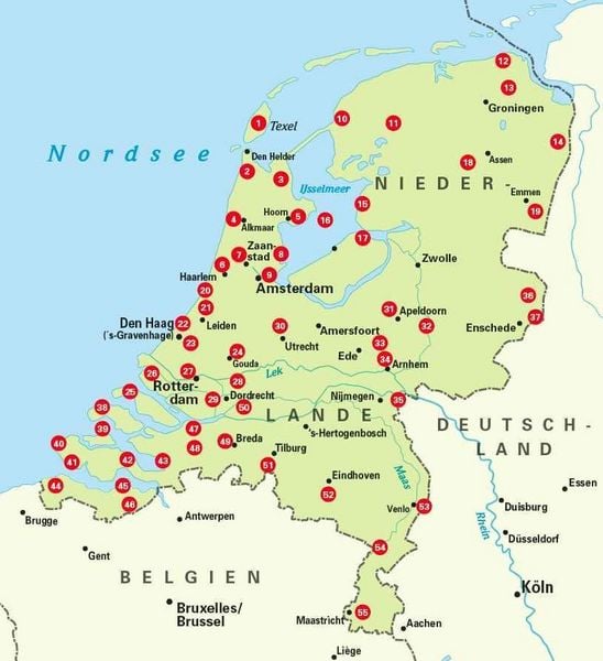 Produktbild: BVA Die 55 sch&ouml;nsten E-Bike-Touren in den Niederlanden