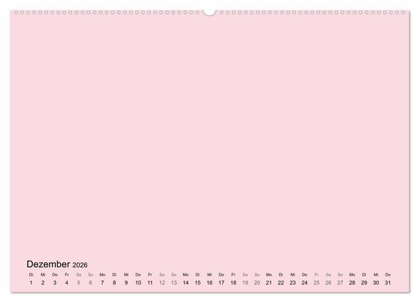 Produktbild: DIY Bastel-Kalender -Warme Pastell Farben- Zum Selbstgestalten (hochwertiger Premium Wandkalender 2026 DIN A2 quer), Kunstdruck in Hochglanz