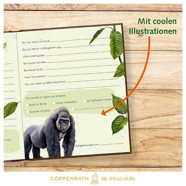 Produktbild: Freundebuch: Lebensgr.-Wilde Tiere Afrikas - Meine Freunde