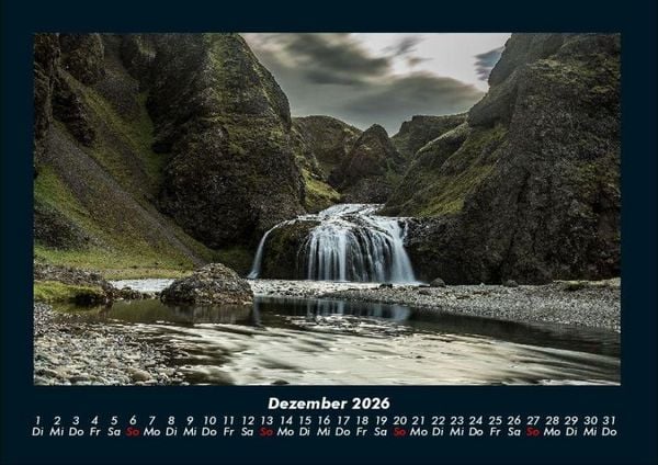 Produktbild: Wasserf&auml;lle 2026 Fotokalender DIN A4