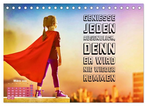 Produktbild: Work - Life - Balance - unterwegs mit coolen Spr&uuml;chen (Tischkalender 2026 DIN A5 quer), CALVENDO Monatskalender