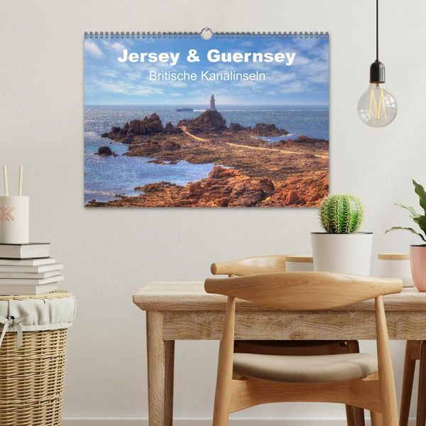 Produktbild: Jersey & Guernsey - britische Kanalinseln (Wandkalender 2026 DIN A3 quer), CALVENDO Monatskalender