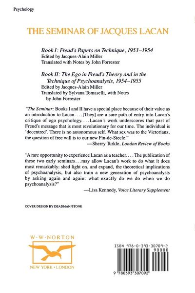 Produktbild: The Ego in Freud's Theory and in the Technique of Psychoanalysis, 1954-1955