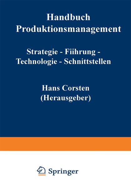 Produktbild: Handbuch Produktionsmanagement