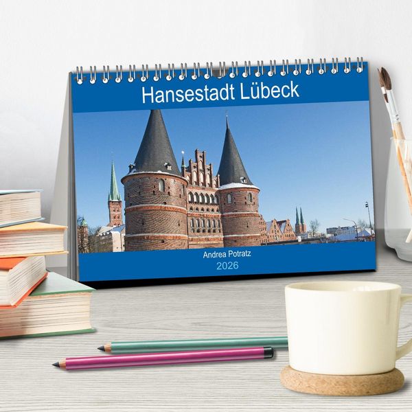 Produktbild: Hansestadt L&uuml;beck / Geburtstagskalender (Tischkalender 2026 DIN A5 quer), CALVENDO Monatskalender